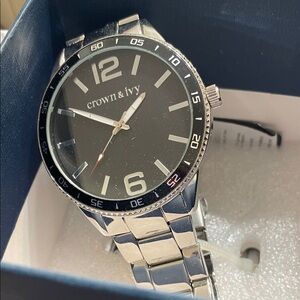 Crown & Ivy Silver Bracelet Watch